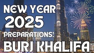 Burj Khalifa New Year Celebration Preparations | Dubai Mall Decorations for New Year 2025 | UAE 