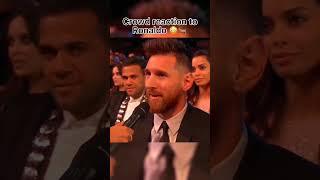 Crowd reaction to ronaldoa|Ronaldo| #shorts #ronnie7m #ronaldo #messi