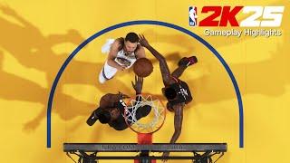 NBA 2K25 Gameplay HIGHLIGHTS | Warriors vs Miami Heat | STEPH CURRY ON FIRE!!