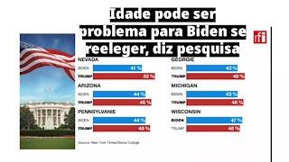 Idade pode ser problema para Biden se reeleger, diz pesquisa • RFI Brasil