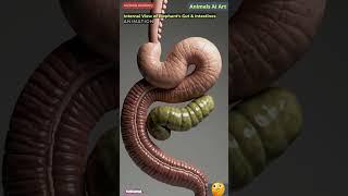 Internal View of Elephant's Digestive System Animation | Animals AI Art | 60