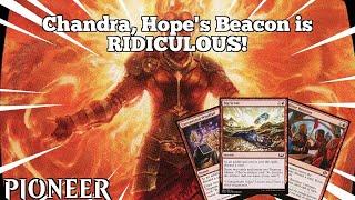 Chandra, Hope's Beacon is RIDICULOUS! | Mono R Chandra | Pioneer | MTGO