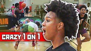 Aden Holloway VS Jaylen Curry! CRAZY 1 on 1 Battles at MSHTV Camp! Ft. Brandon Davis, Dravyn Gibbs