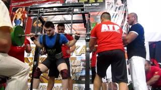 Hafiz Verdiyev squat 310kg. WPC European chapionships 2011.