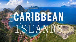 25 best places to visit in Caribbean islands - 4K - travel video / Vlog.