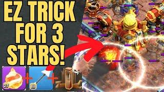 I use this FIREBALL TRICK to 3 star ALMOST EVERY BASE!!!