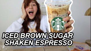 How to Make Starbucks Iced Brown Sugar Oatmilk Shaken Espresso At Home! Easy Recipe! | #Nespresso