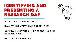 What is a Research Gap? How to Find and Present a Research Gap with examples - ResearchBeast