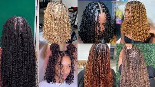 35 Stunning Boho Knotless Ghana Braids | Jumbo, Medium and Bob Braids#2025 #ghanabraids