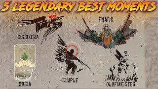 TOP 5 LEGENDARY MOMENTS IN CS: GO (GRAFFITI HISTORY) Simple,Olofmeister,Coldzera,Fnatic,dosia