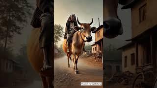 a beautiful story a cow, a buffalo and a dadi | shivam kumar #ai #cow #buffalo