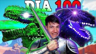 SOBREVIVI 100 DIAS NO ARK MEGA ZOOLÓGICO! DOMEI TODOS OS GODZILLAS!