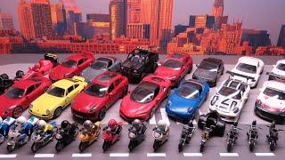 Collection PORSCHE - FERRARI - MOTORCYCLE - CUSTOM stop motion Playmobil