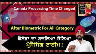 Canada Processing Time Changed After Biometric For All Category.....