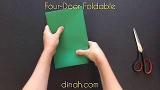 30 Seconds to More Interactive Learning: Four-Door Foldable Tutorial