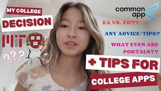 MY COLLEGE DECISION (mit vs. harvard) & TIPS (CRASH COURSE verbiage + ADVICE)