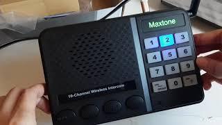 MAXTONE 10-Channel Wireless Intercom SK1210 TUTORIAL AND REVIEW