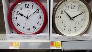 Wall Clocks at Walmart Dec. 2018