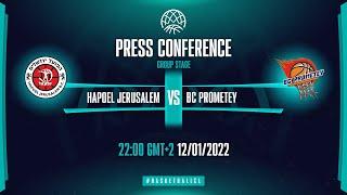 Hapoel Jerusalem v Prometey - Press Conference | Basketball Champions League 2021-22