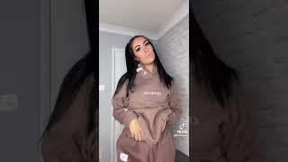 Tiktok babe transition red lingerie