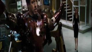 Captain America's shield in Iron Man movie