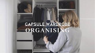 Capsule wardrobe organising | Wardrobe storage ideas