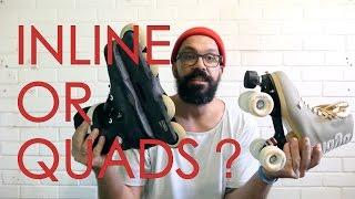 ROLLER SKATES OR INLINE SKATES ? // HOW TO SKATE FOR DUMMIES TUTORIAL - EPISODE 1