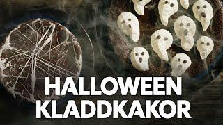 Så gör du läskiga kladdkakor till halloween