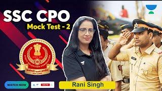 SSC CPO SI | SSC CPO English |  Mock Test 2 | Rani Singh