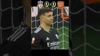 alisson    martinez ( Liverpool vs arsenal ) penalty shootout #football #youtube #shorts