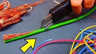 How to Clean copper Wires without Special Tools | 4 New Life Hacks.