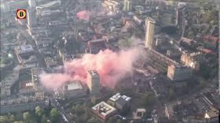 Het Stadhuisplein tijdens de huldiging van PSV