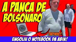  A PANÇA DE BOLSONARO: ENGOLIU O NOTEBOOK DA ABIN? Vai Parir o Bebê de Rosemary 