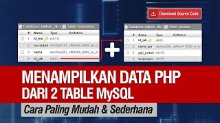 Cara Menampilkan Data dari 2 Tabel MySQL dengan PHP - Relasi Database MySQL