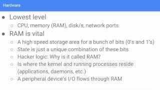 Linux Architecture 1/5: Kernel/Security/and more!