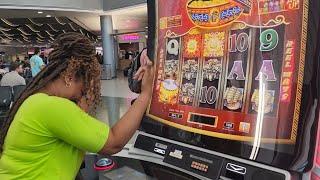 She Played A Slot Machine In The Airport And Won Big!! 