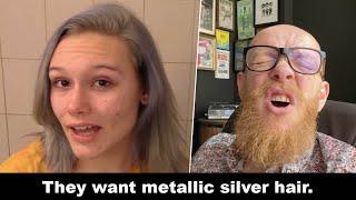 They want metallic SILVER BLOND I Hairdresser reacts to hair fails