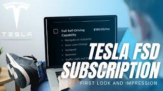 Tesla FSD Subscription  - First Look & Initial Impressions