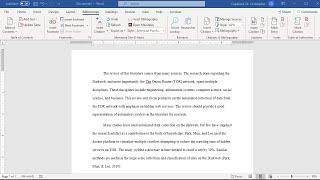 Writing a Literature Review from an Annotated Bibliography