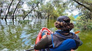 Explorando Lago Volcánico | Pesca en Kayak