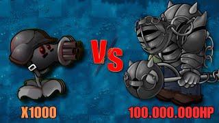 PVZ Fusion Challenge! - 1000 Fusion Plants Vs God Of Gargantuar 100.000.000HP, Who Will Win ?