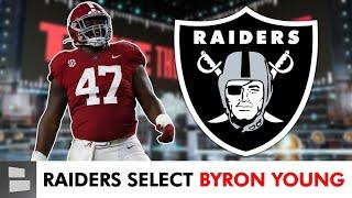 Las Vegas Raiders Select Defensive Lineman Byron Young From Alabama With Pick #70 In The NFL Draft