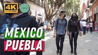 Puebla - Mexico [ 4K ] Shopping Street - Walking Tour ️