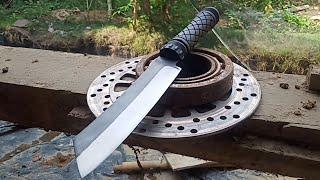 membuat golok CINCANG/KNIFE MAKING-FORGING A SUPER SHARP MACHETE KNIFE FROM OLD BEARING