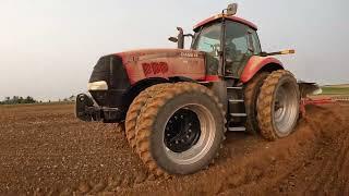 Hafner Seed Farms - Plowing  2023 - CASE IH MAGNUM 245 pulling ART'S WAY 166 6-bottom roll-over plow