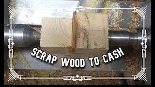 #Woodturning..#Scrap wood into cash.. Wobbly Chicken.. #Easy tutorial.