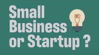 Entrepreneurship 101: Startup or Small Business?