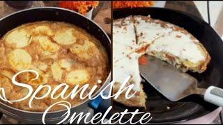 Easy Spanish omelette recipe| Tortilla de patatas| Easy breakfast |One potato with eggs| by shumaila