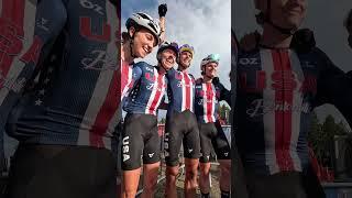 First-ever gold  for Team USA  in the Cross-country Relay at the 2024 UCI #MountainBike Worlds 