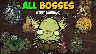 Defeating ALL Bosses with Merms (Wurt)